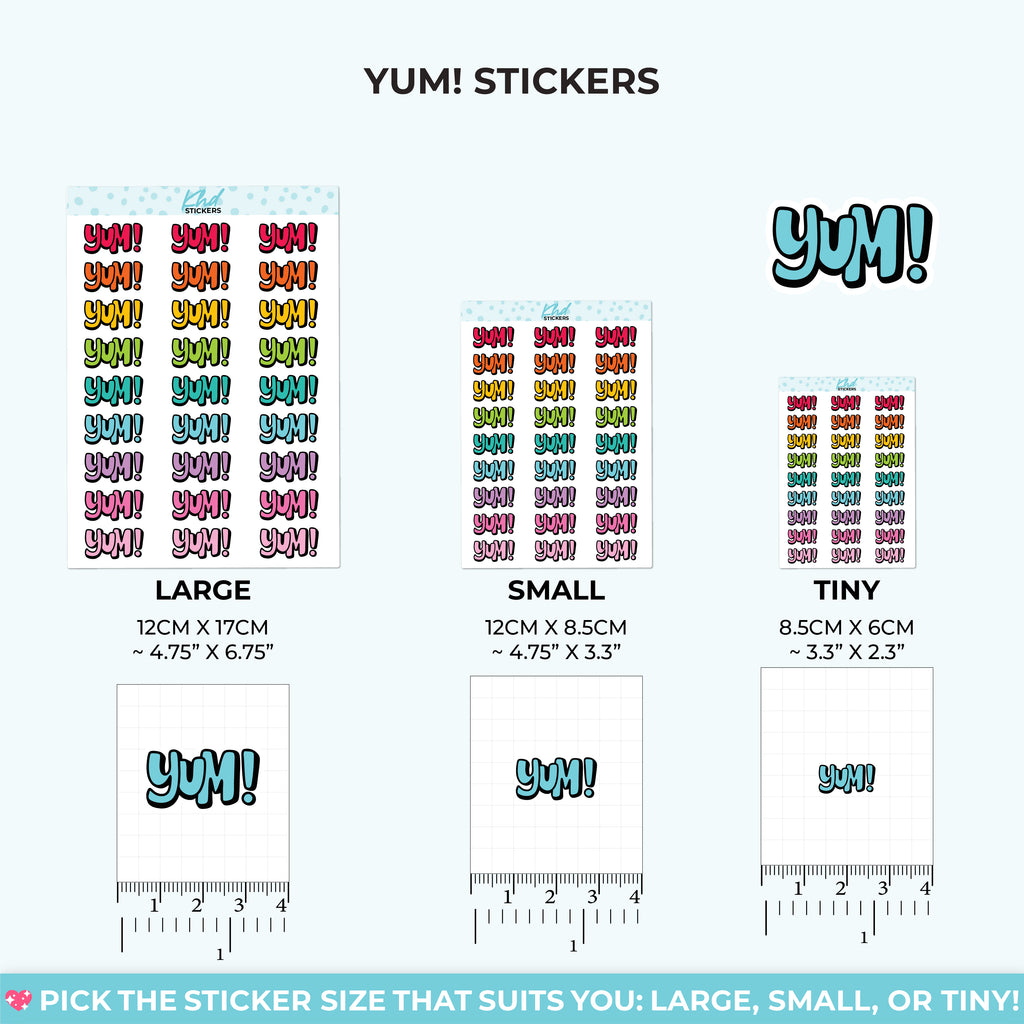 Yum! Planner Stickers Small