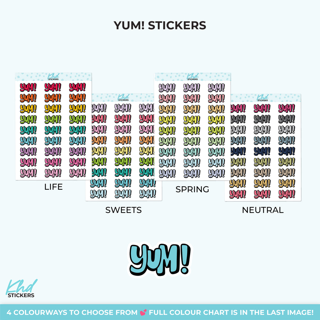 Yum! Planner Stickers Small