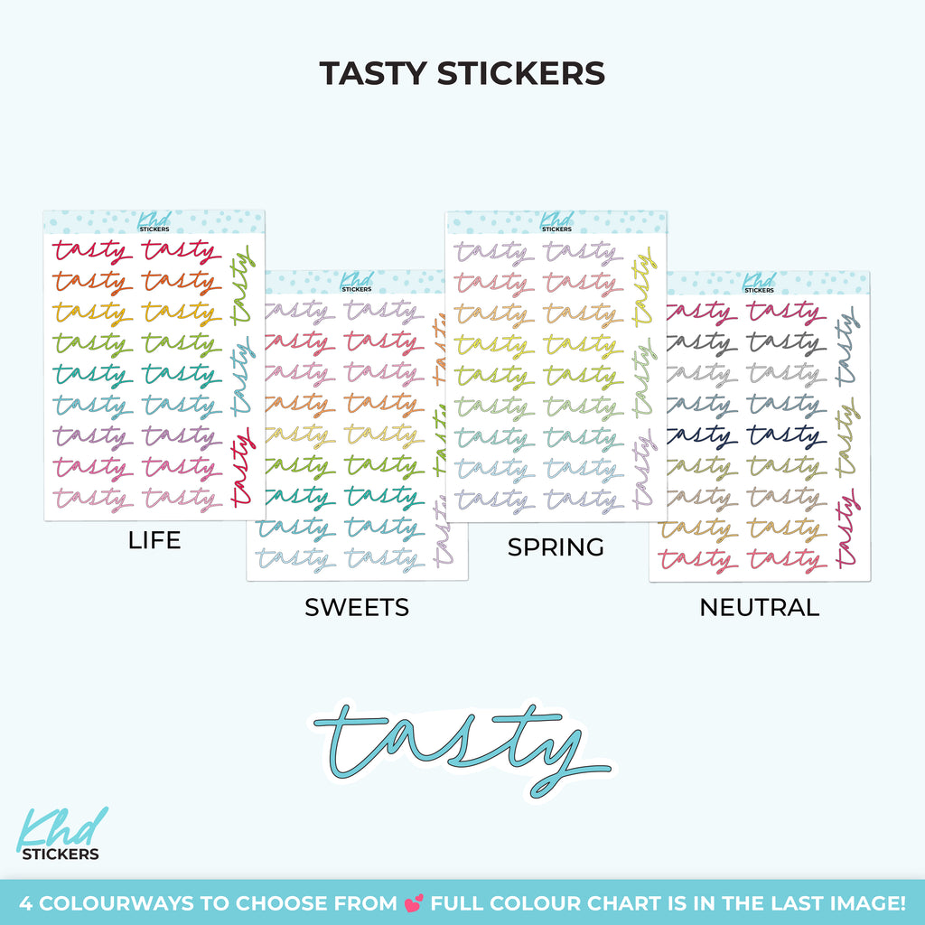 Tasty Planner Stickers Small