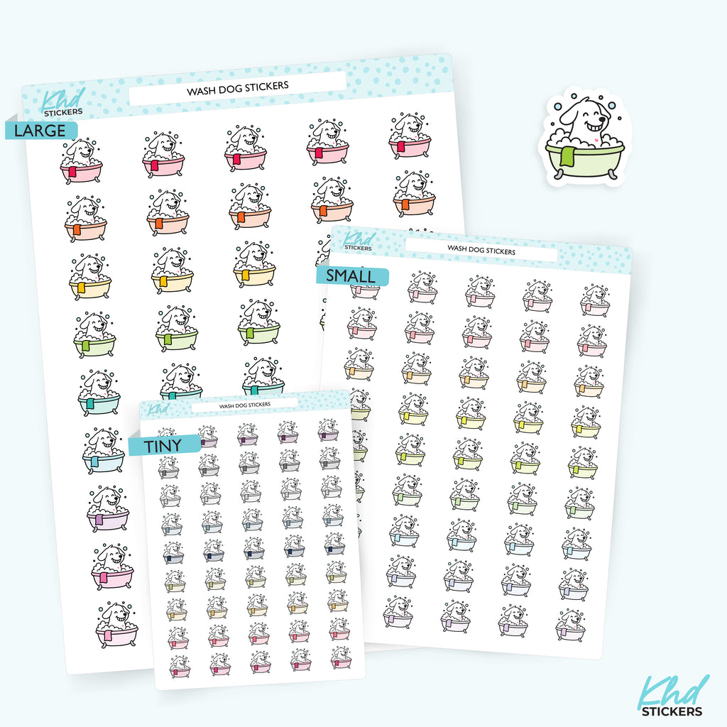Dog Wash – Cute Pet Care Sticker Small / LIFE