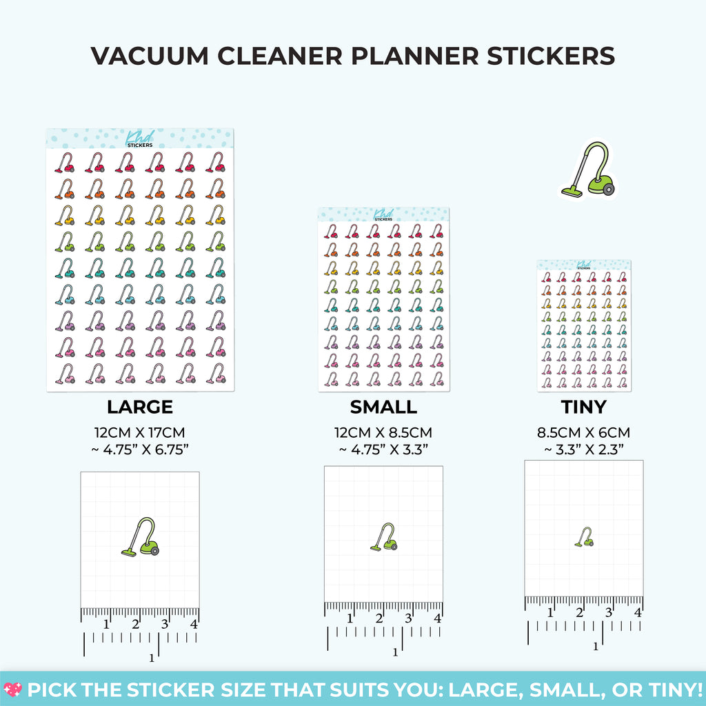 Vacuum Icon Stickers Small
