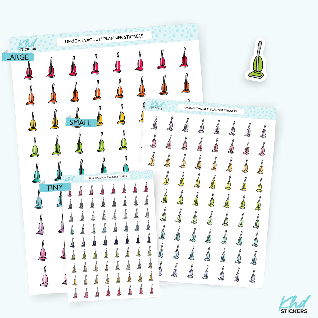 Stick Vacuum Housework Stickers Small