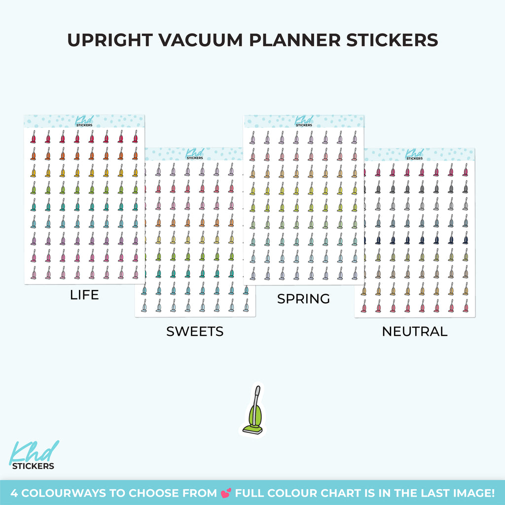 Stick Vacuum Housework Stickers Small