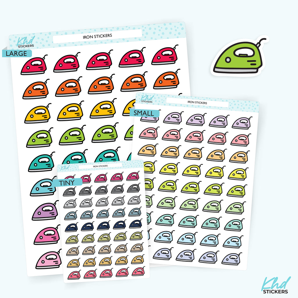 Ironing Planner Stickers Small