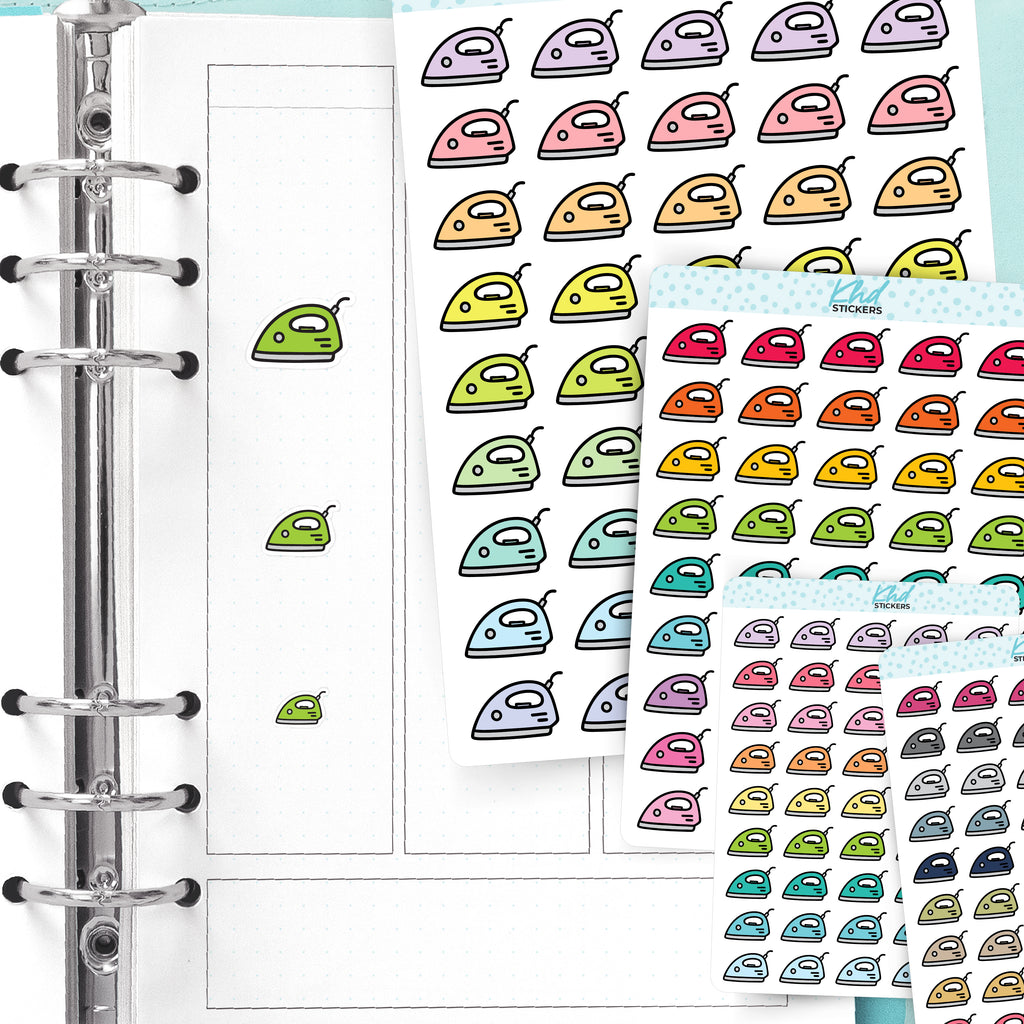 Ironing Planner Stickers Small