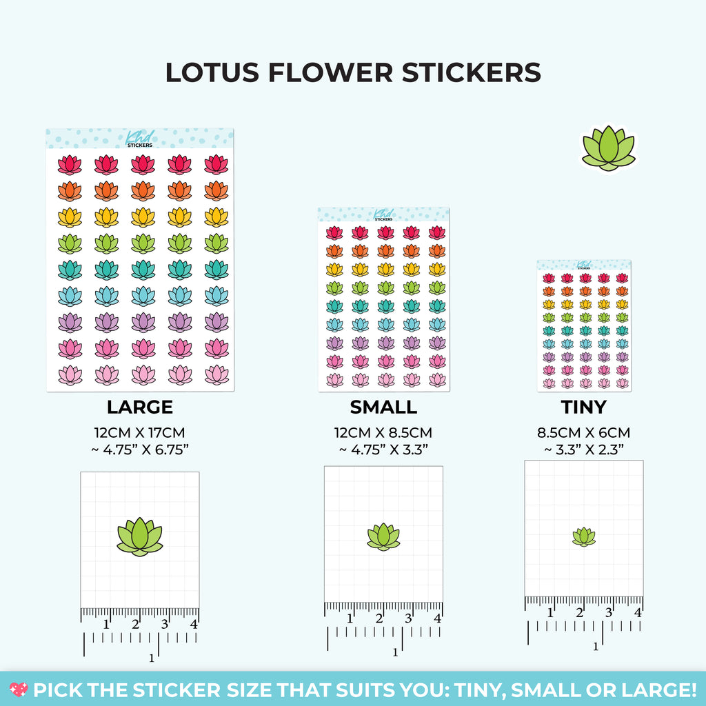 Lotus Flower Icon Stickers Small