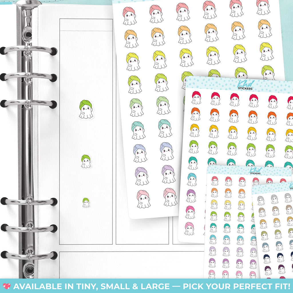 Georgina Ghost Hair Wash Day Stickers