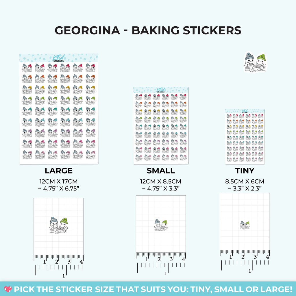 Georgina Ghost Baking Stickers