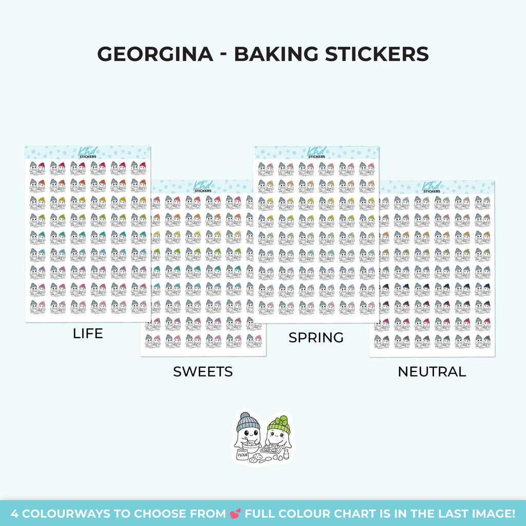Georgina Ghost Baking Stickers