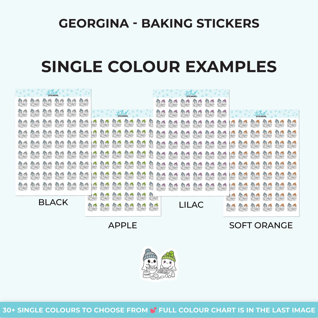 Georgina Ghost Baking Stickers