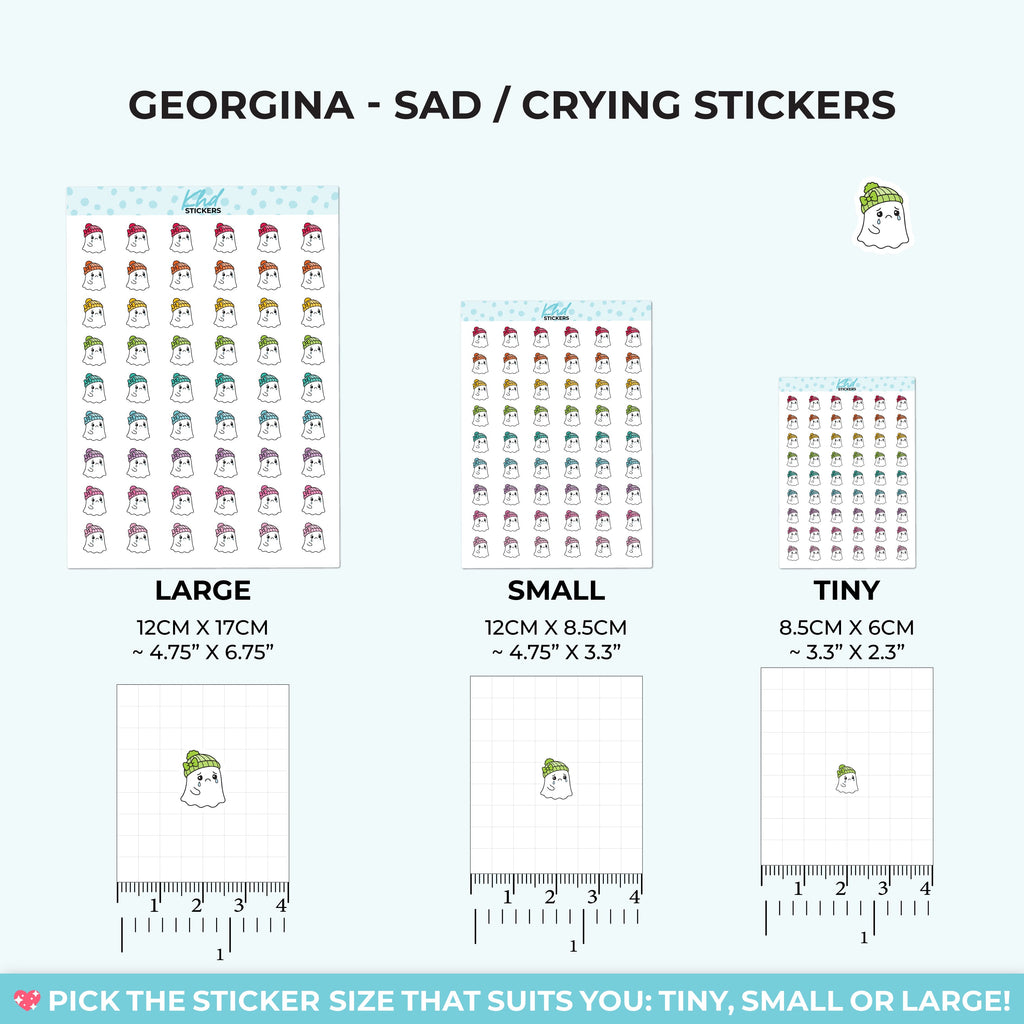Georgina Ghost Feeling Sad Stickers