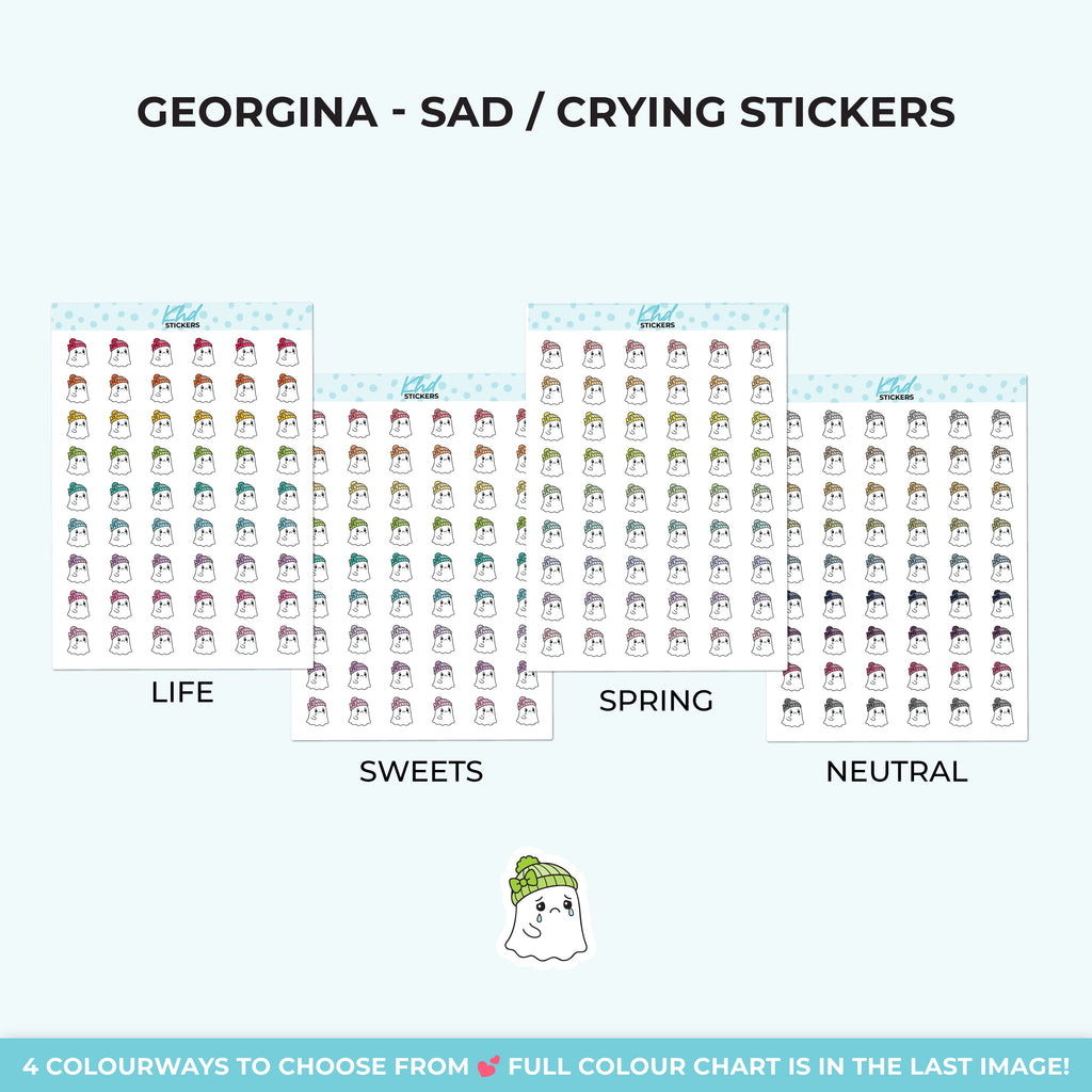Georgina Ghost Feeling Sad Stickers
