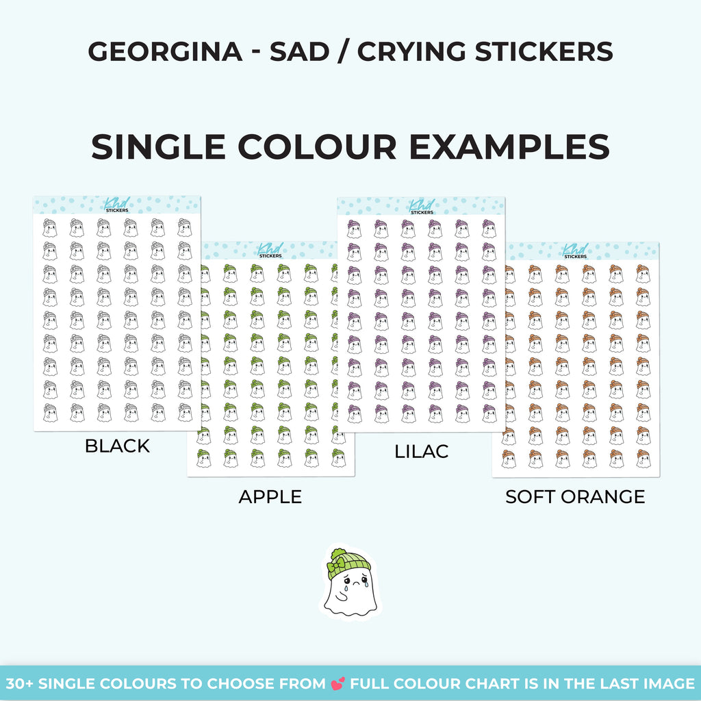 Georgina Ghost Feeling Sad Stickers
