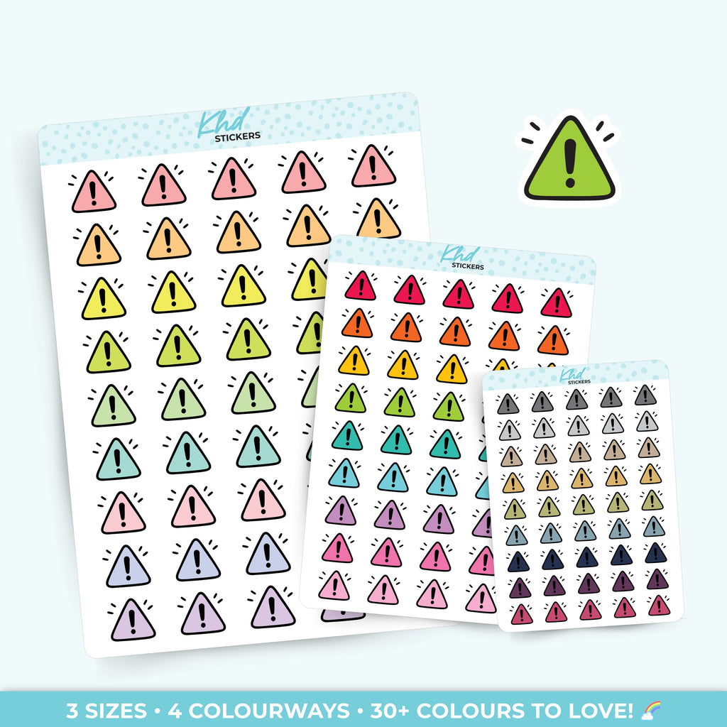 Alert - Triangles Planner Stickers - image 1