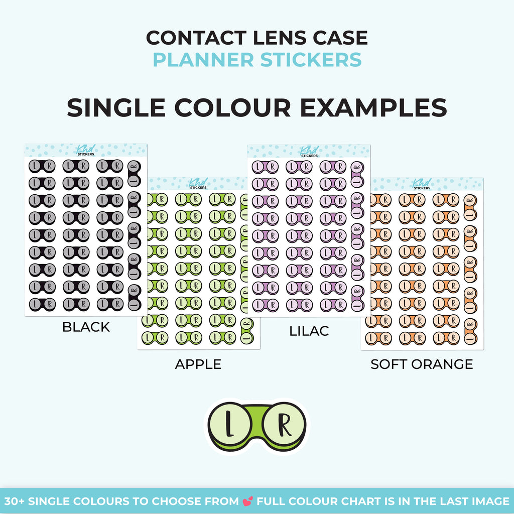 Contact Lens Case Planner Stickers - image 5