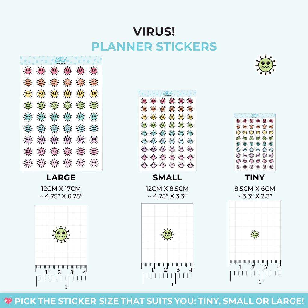 Virus! Planner Stickers - image 3