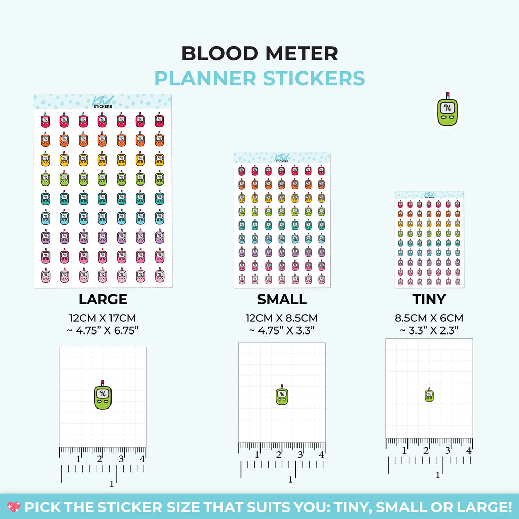 Blood Meter Planner Stickers - image 3