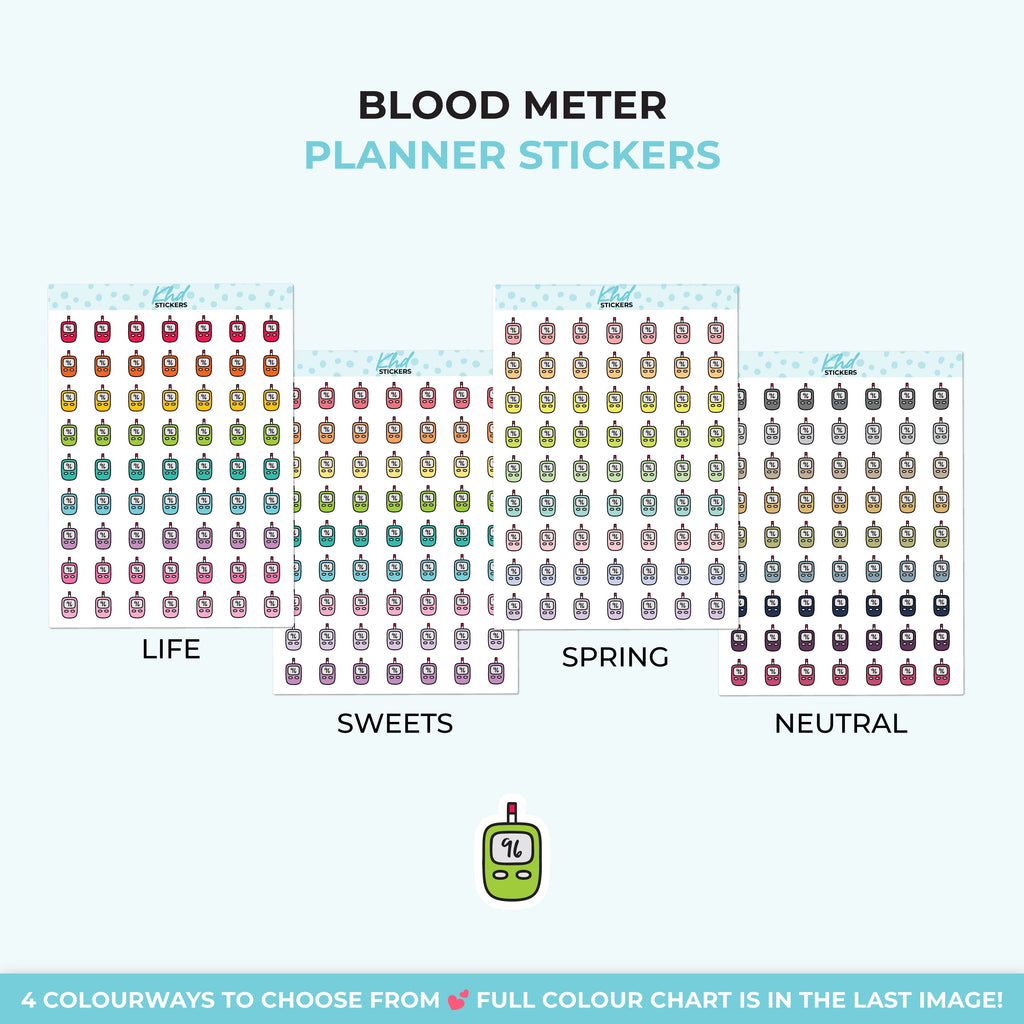 Blood Meter Planner Stickers - image 4