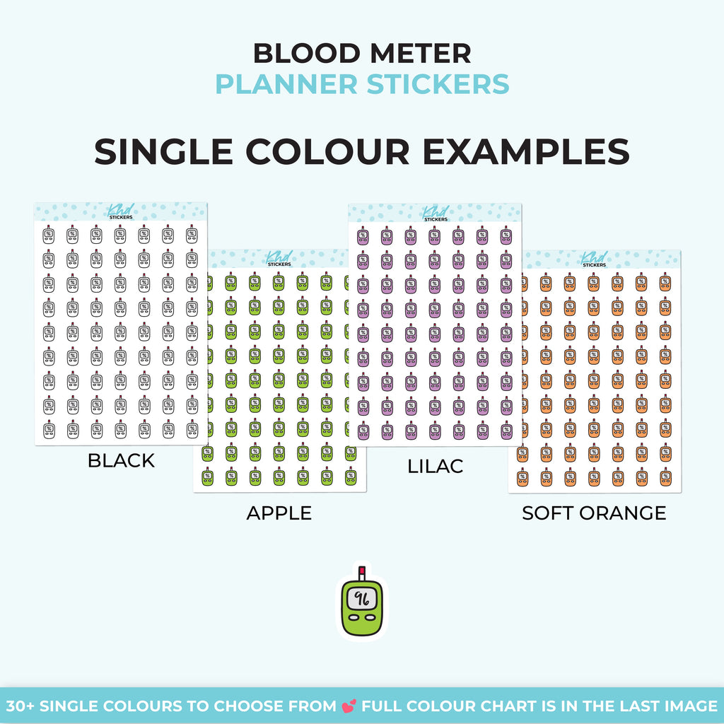 Blood Meter Planner Stickers - image 5