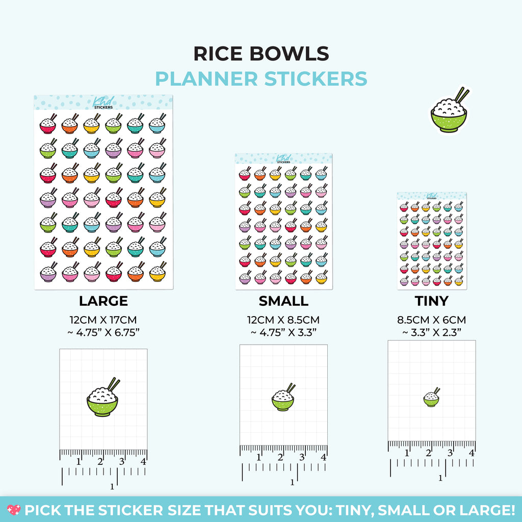 Rice Bowls Planner Stickers - image 3