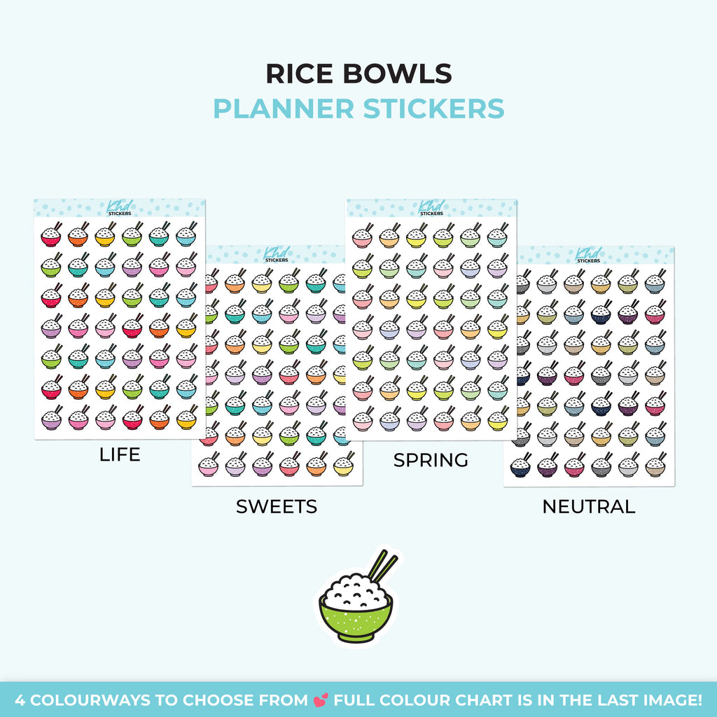 Rice Bowls Planner Stickers - image 4