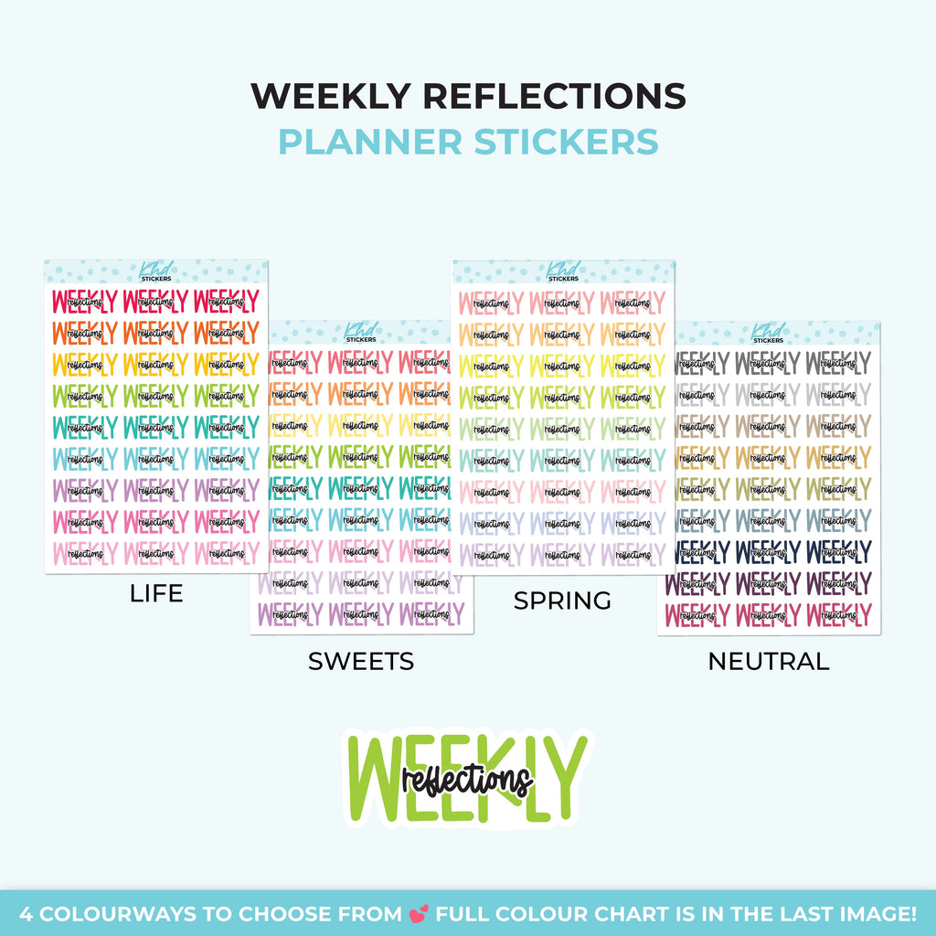 Weekly Reflections Planner Stickers - image 4
