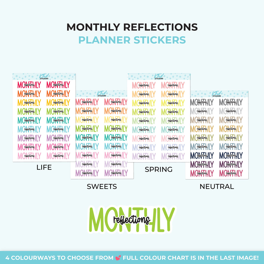 Monthly Reflections Planner Stickers - image 4
