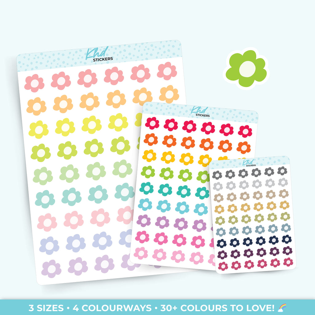 Doodle Flowers Planner Stickers - image 1