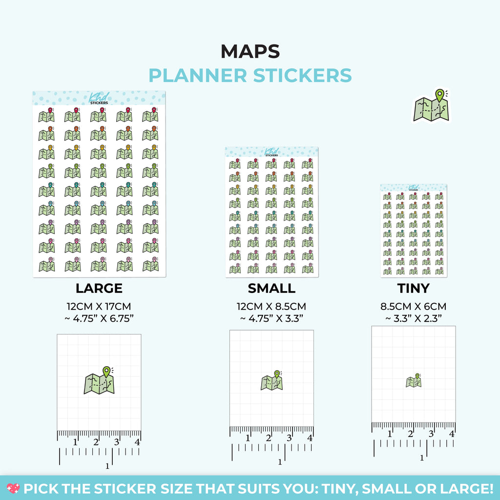 Maps Planner Stickers - image 3