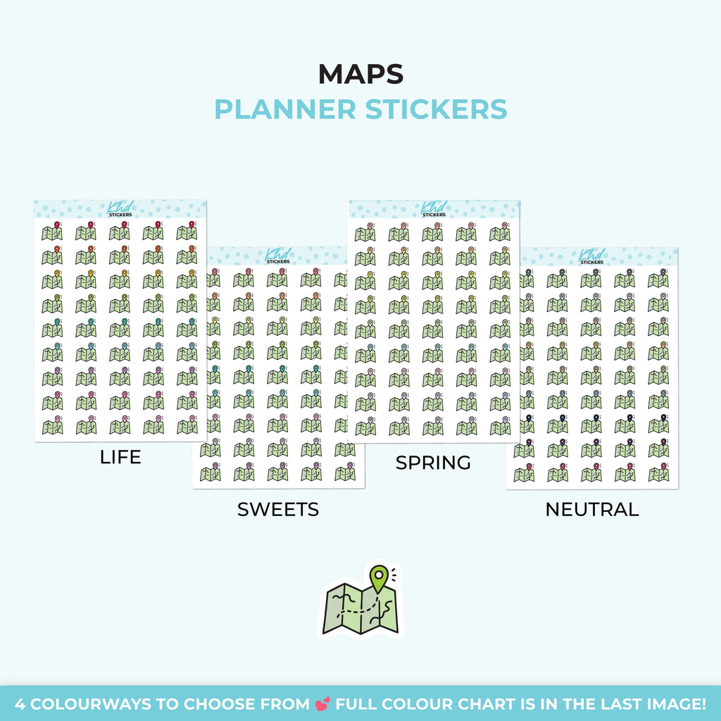 Maps Planner Stickers - image 4