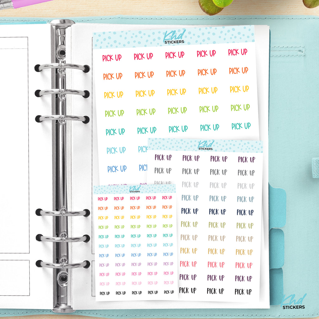 Pick Up Planner Stickers Small