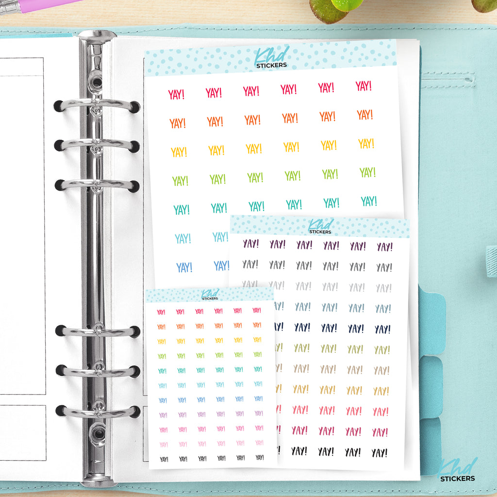 Yay! Planner Stickers Small