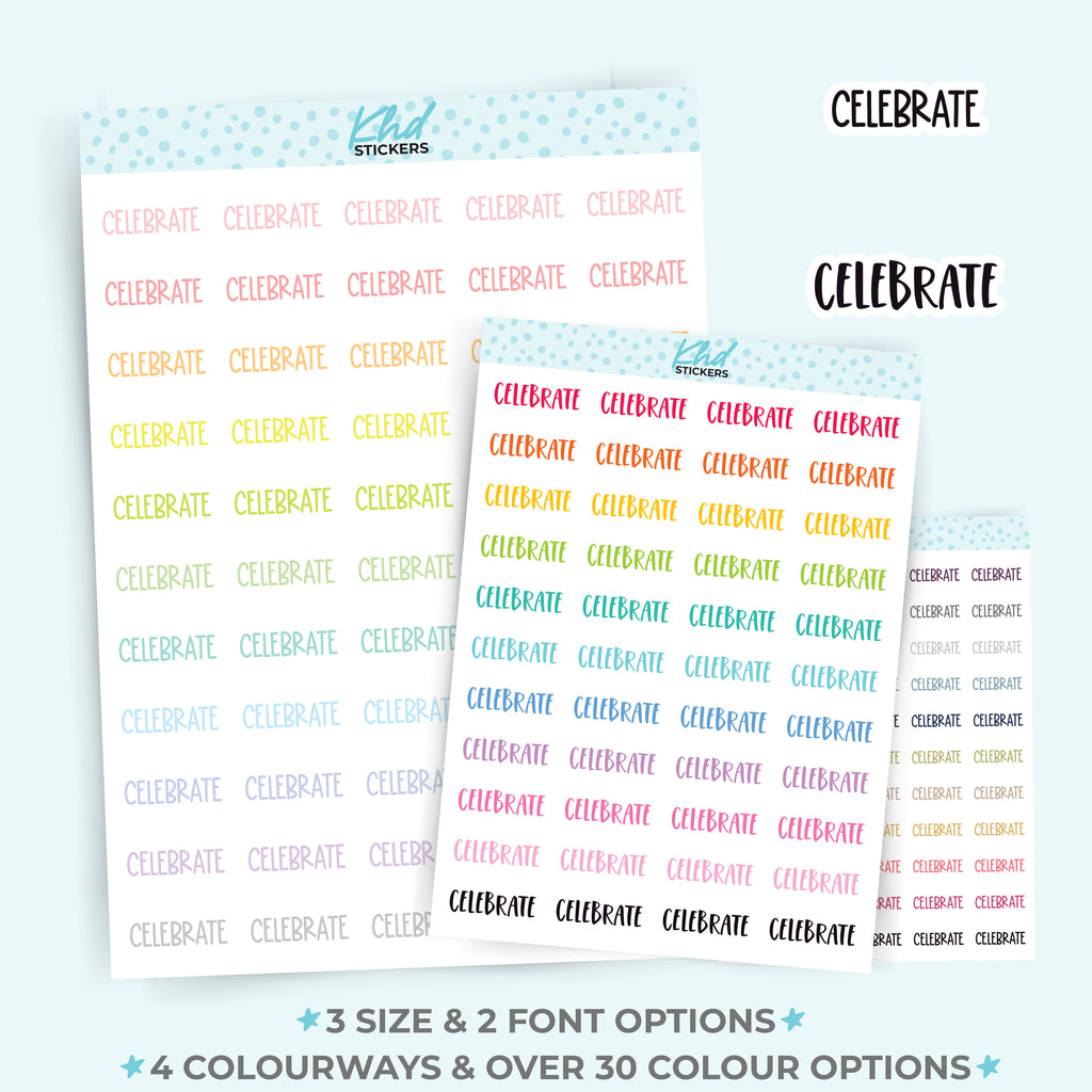 Celebrate Planner Stickers Small