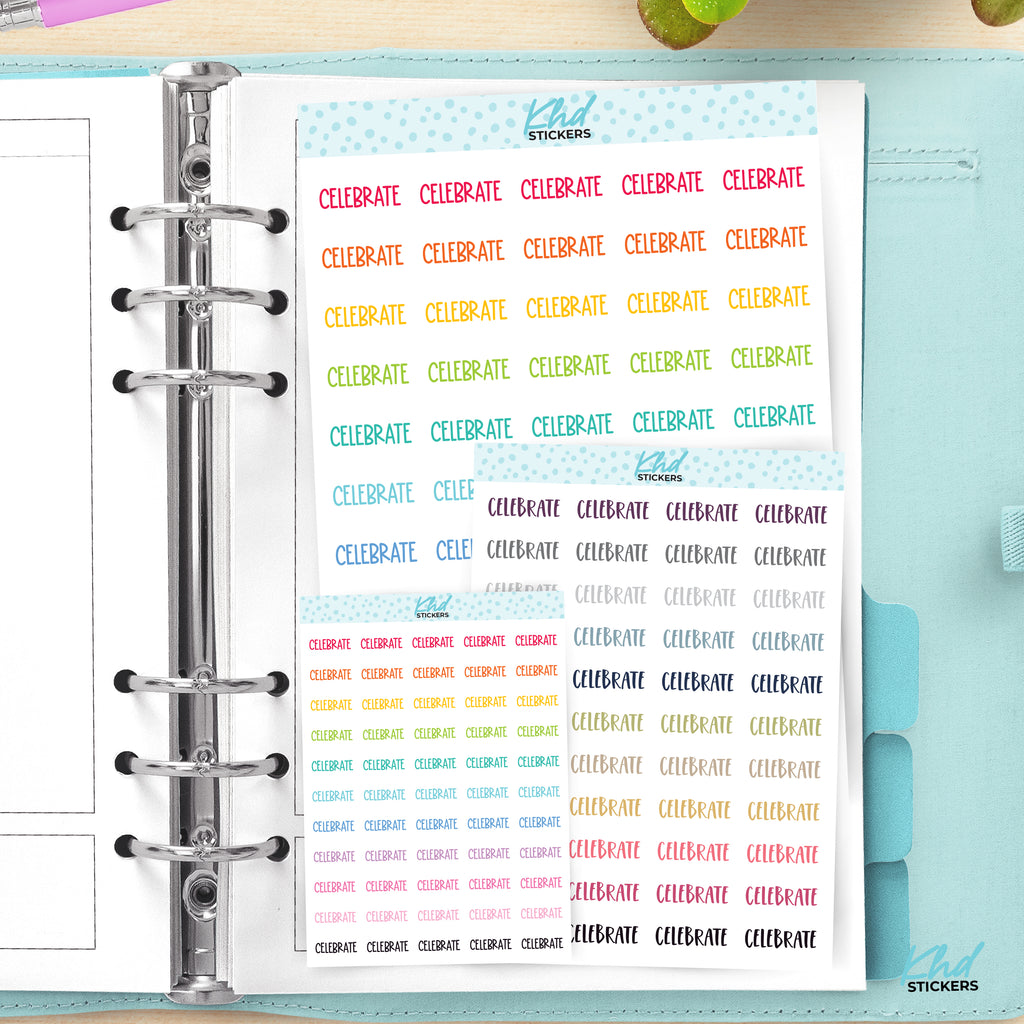 Celebrate Planner Stickers Small