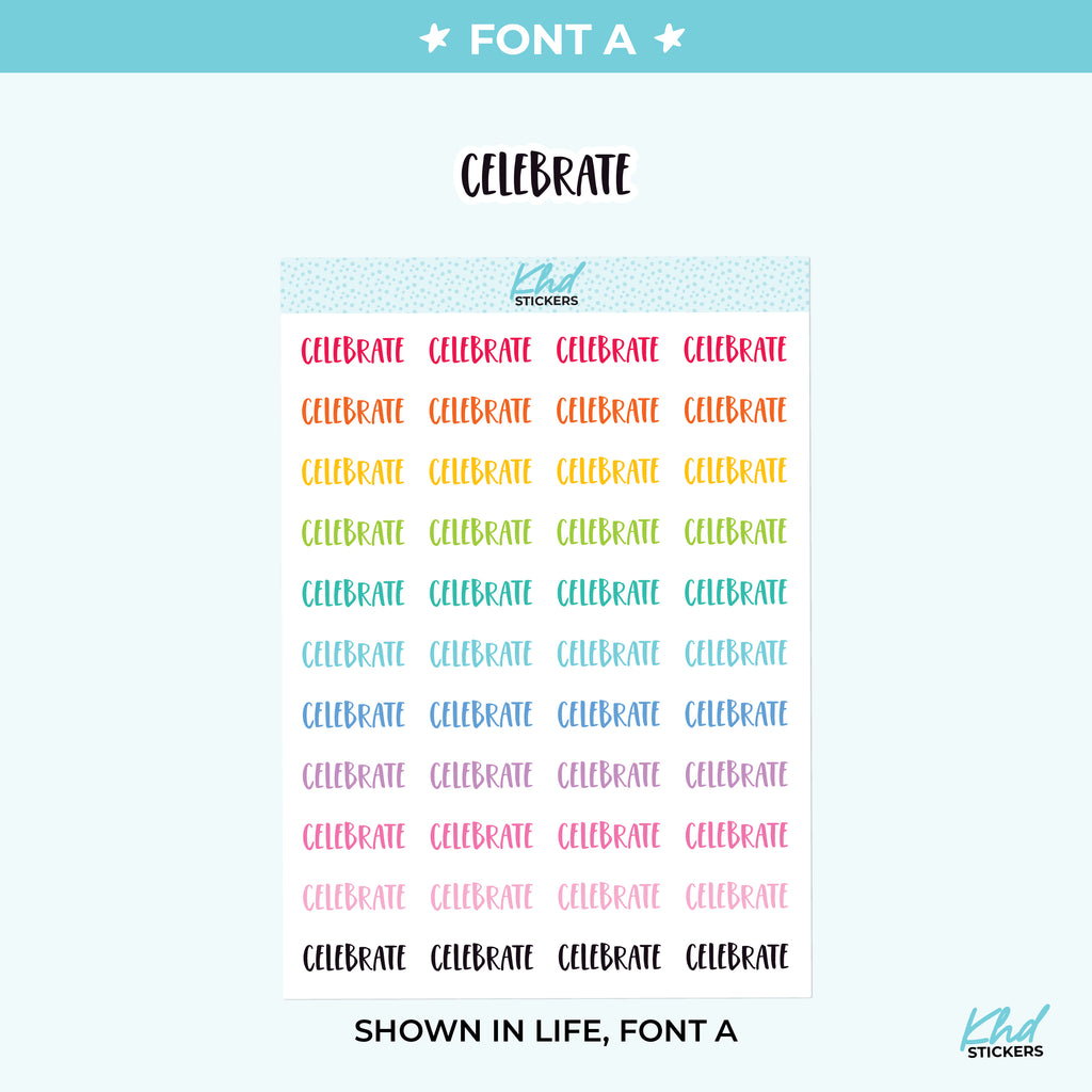 Celebrate Planner Stickers Small