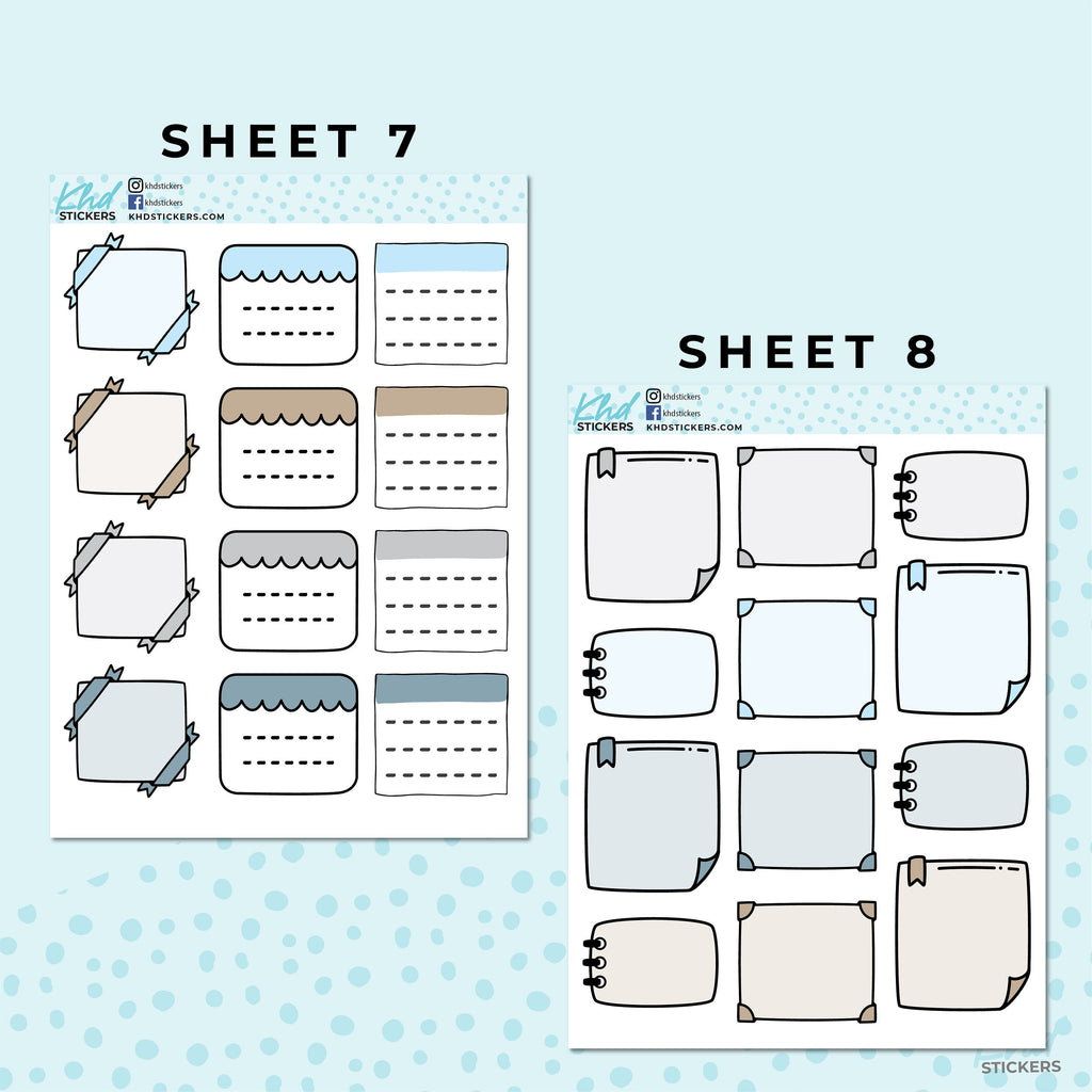 Monthly Functional Planner Sticker Kit - In The River - Planner Stickers - Kit 4809