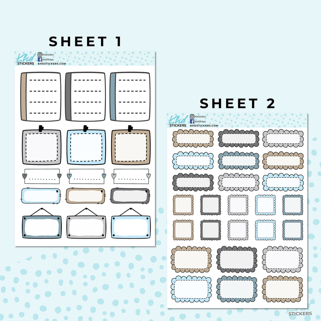 Monthly Functional Planner Sticker Kit - In The River - Planner Stickers - Kit 4809