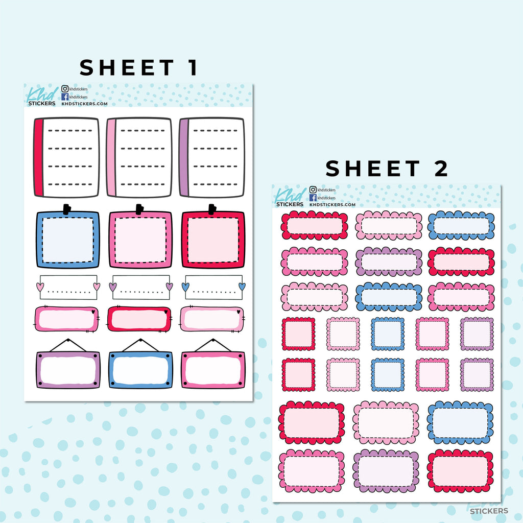 Monthly Functional Planner Sticker Kit - The Brights - Planner Stickers - Kit 4803