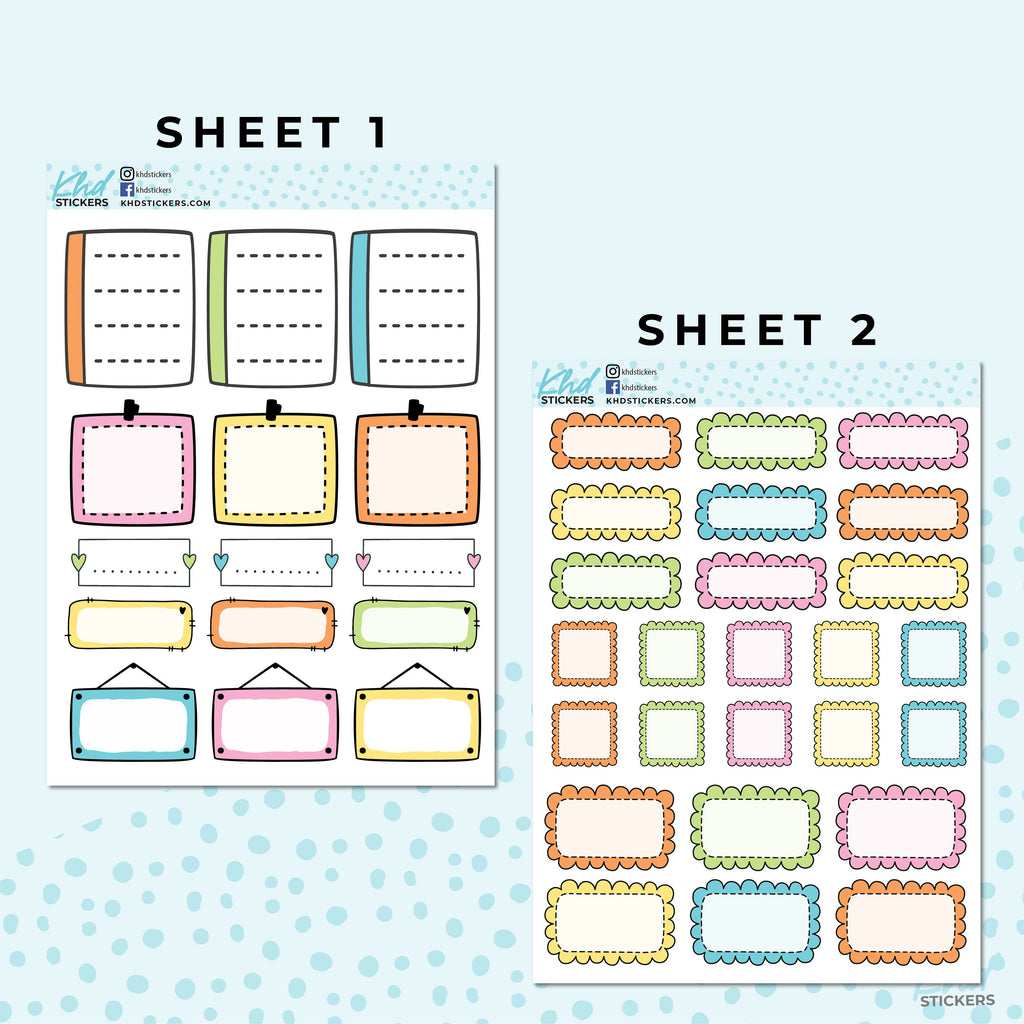 Monthly Functional Planner Sticker Kit - Pretty In Pastel - Planner Stickers - Kit 4805