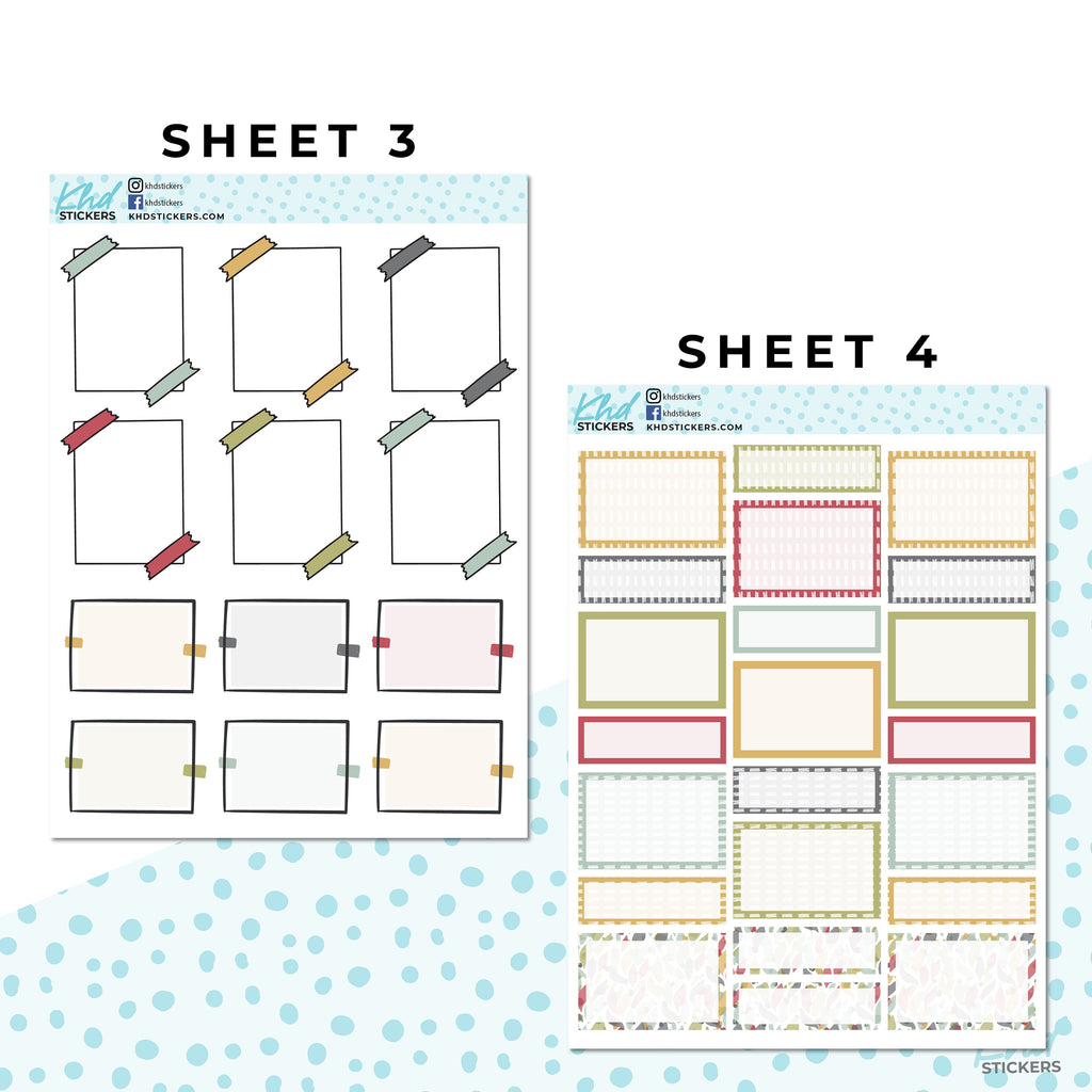 Monthly Functional Planner Sticker Kit - Nan's Kitchen - Planner Stickers - Kit 4808