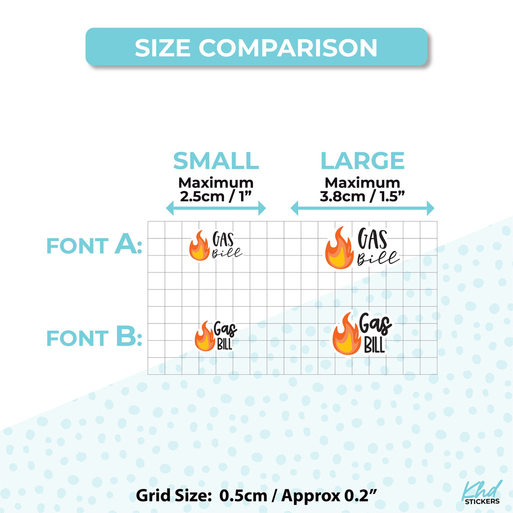 Gas Bill Stickers