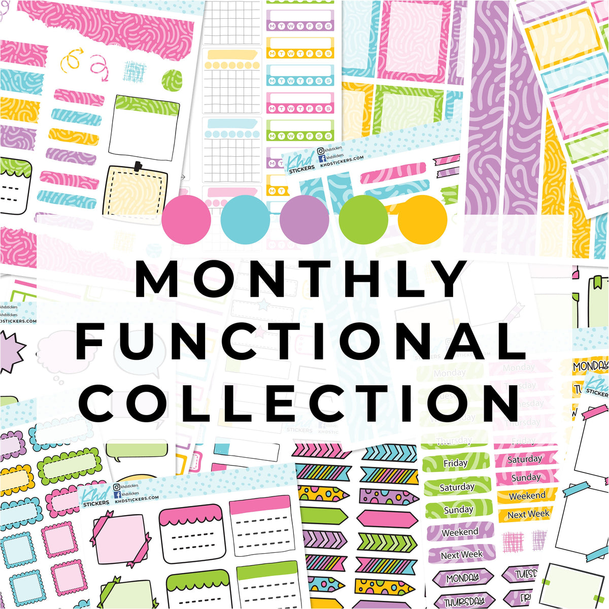 Coordinating Functional Planner Stickers - Carnation - Kit 4811 ...