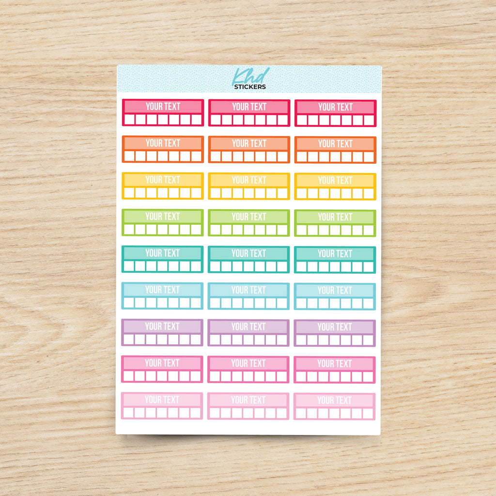 Design Your Own - Habit Trackers