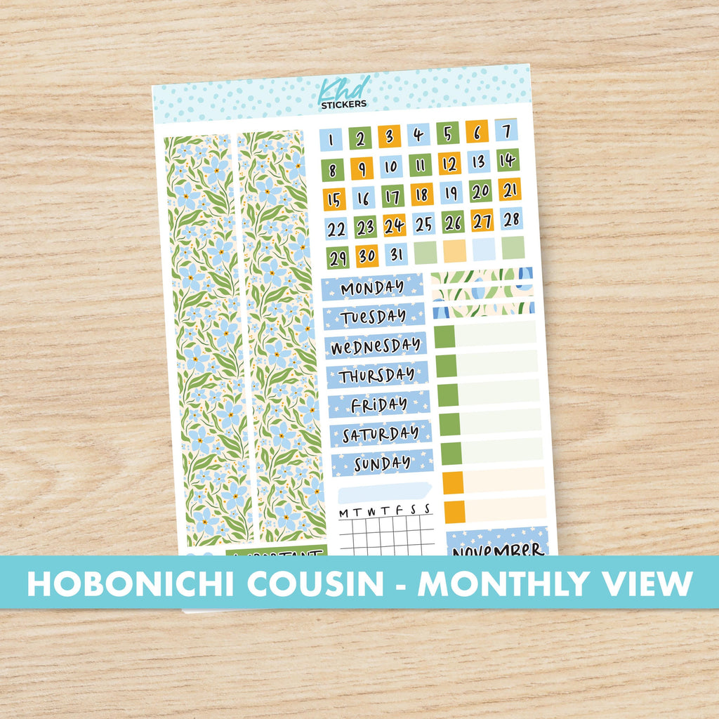 the hobonich cousin - month - by - month planner stickers