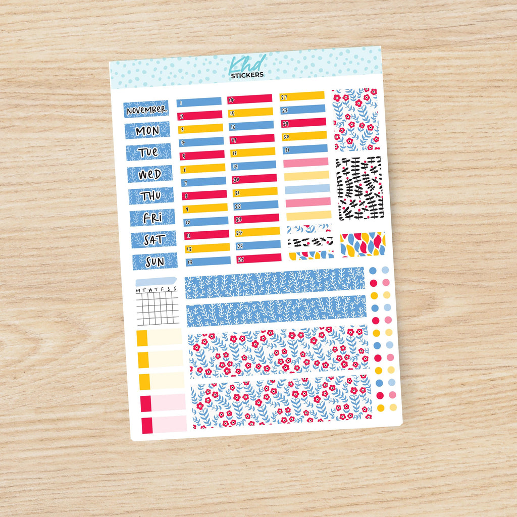 Up North Hobonichi Weeks Monthly View Planner Sticker Kit