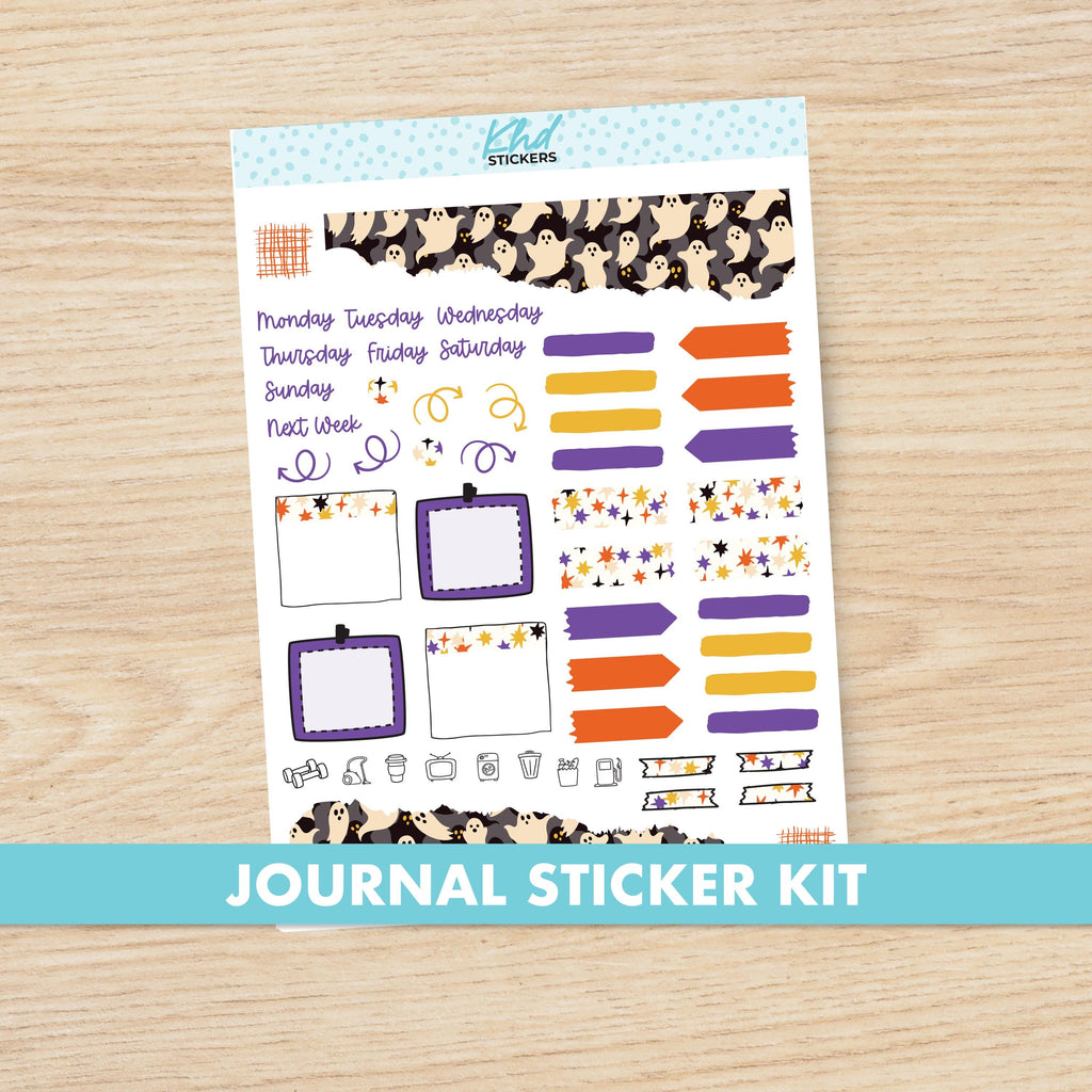 Halloween Journal Weekly Sticker Kit