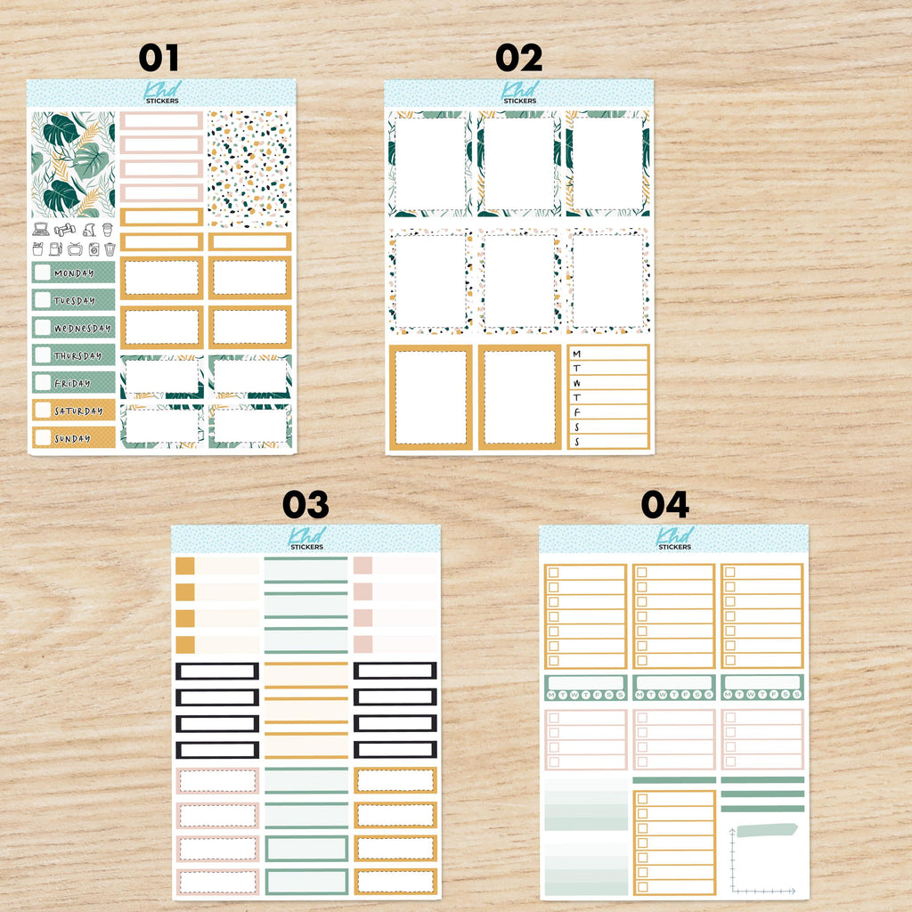 Tropical Planner Sticker Set, Set 47019