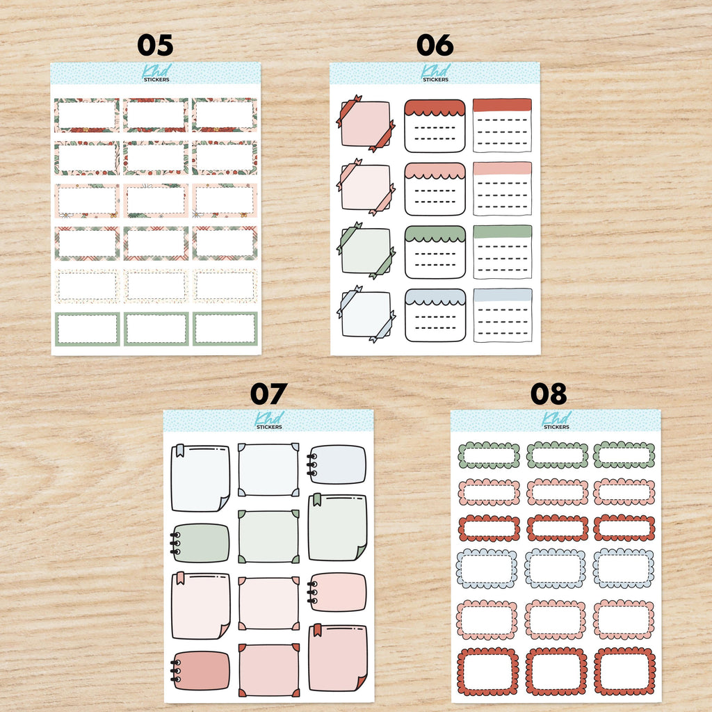 Christmas Love Vertical Planner Sticker Set, Set 47025