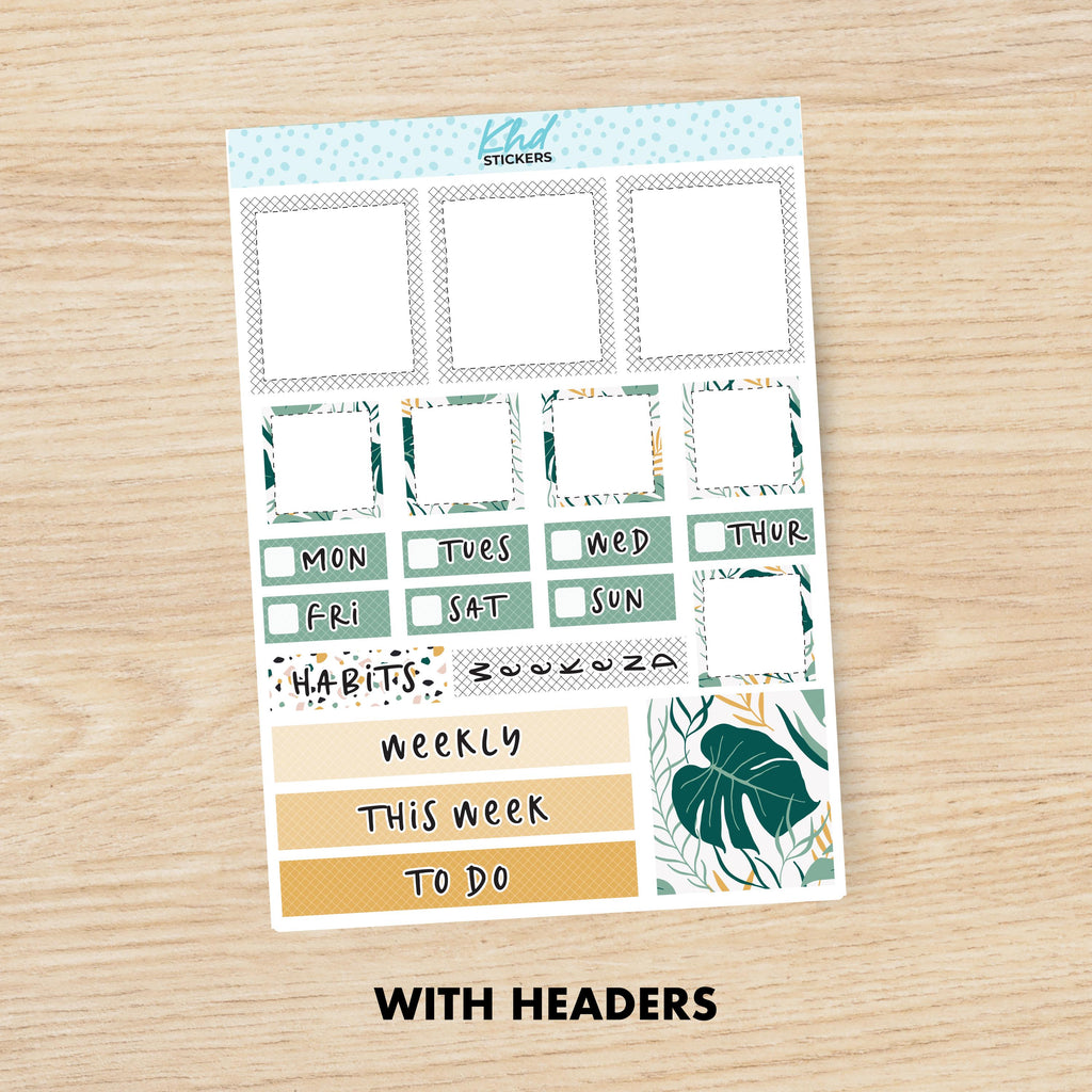 Tropical Lime Weekly Planner Sticker Kit, Set 47019