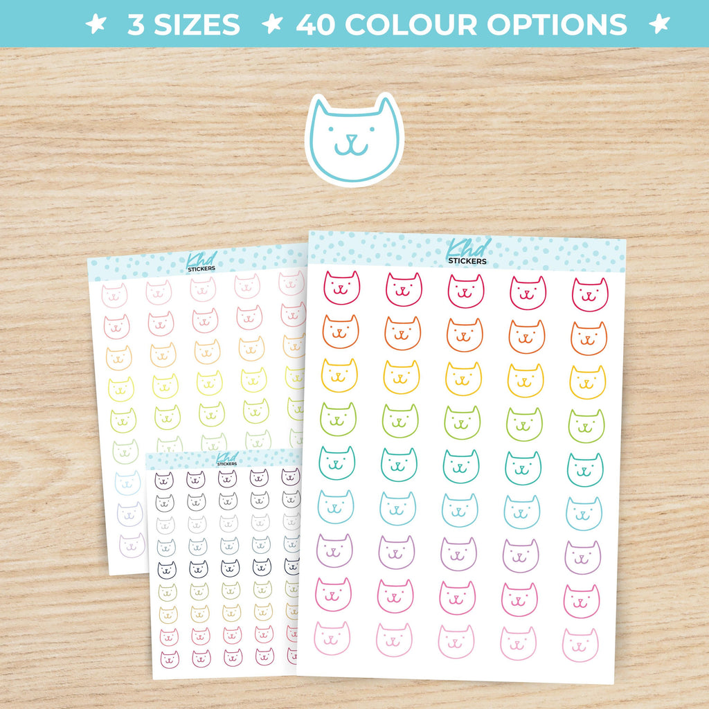 Cat Icon Stickers Small